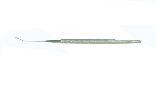 Dos instrumentos oftálmicos de uma cirurgia de 1 milímetro x120 milímetro gancho epidérmico córneo
