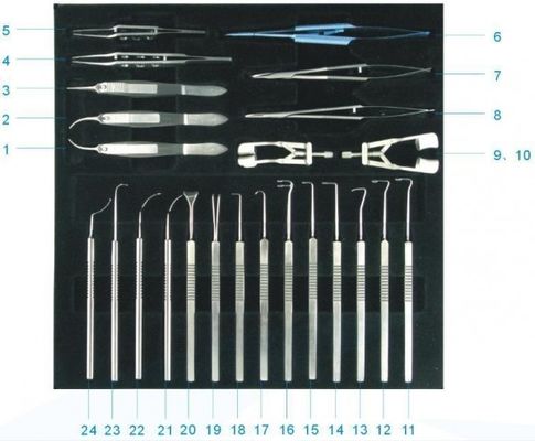 Instrumento SYX24 ajustado para a cirurgia do estrabismo