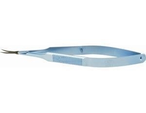 Tesouras cirúrgicas pequenas do Trabecula com chapeamento de Diamond Film Layer Surgical Instrument para a operação oftálmico